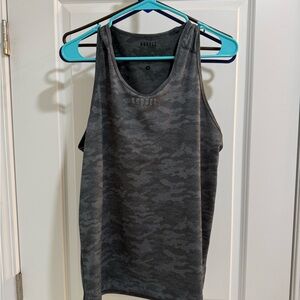 NOBULL Charcoal Camo Athletic Tank - M